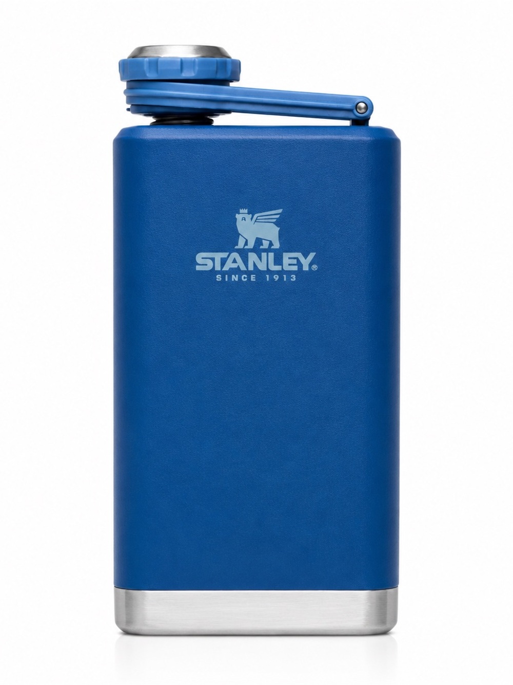 Stanley Bright Blue Stainless Hip Flask with Light Blue Cap